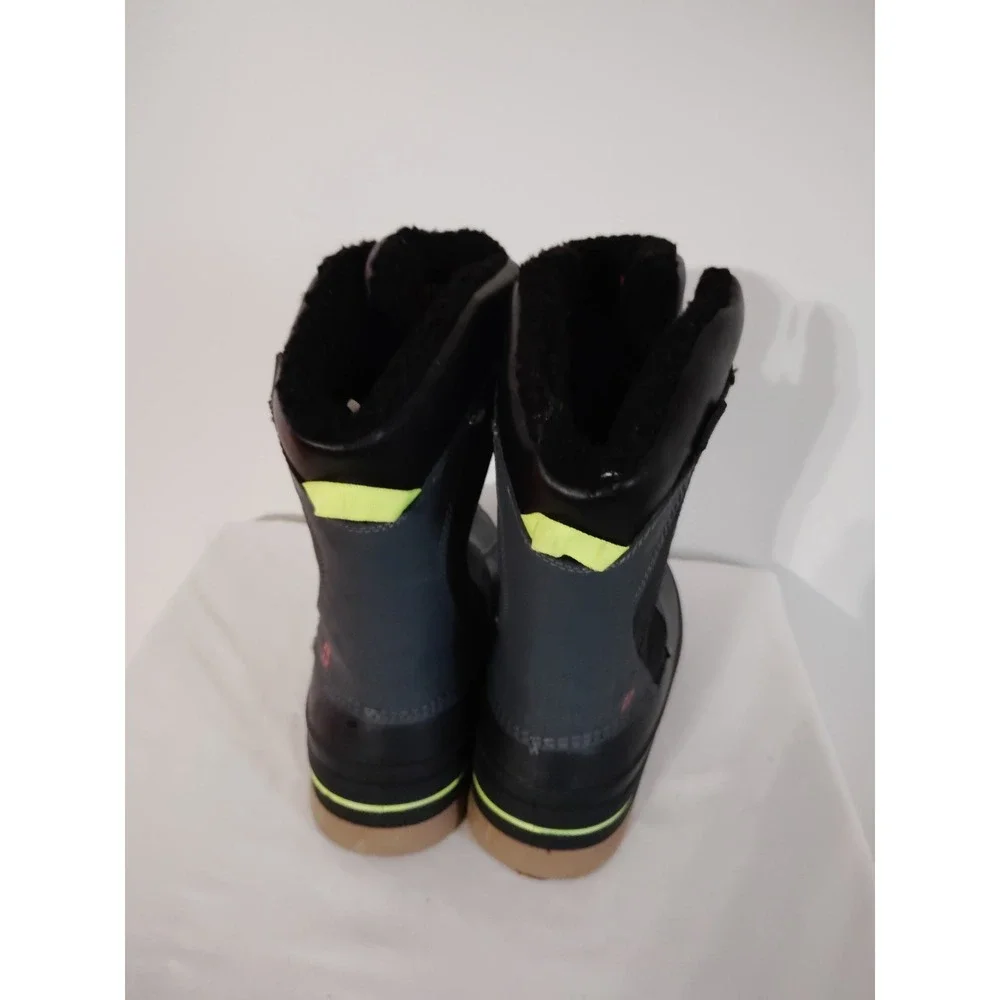 Swiss Tech Snow Winter Duck Boots Thinsulate Fleece Black Gray Memory Foam Boy 5